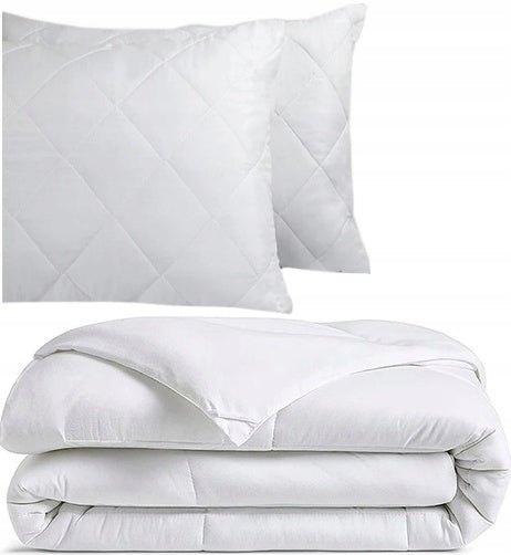 SUMMER QUILT SET 200X220 + PILLOWS 70X80 ANTI-ALLERGIC LIGHT Poland Medical device no