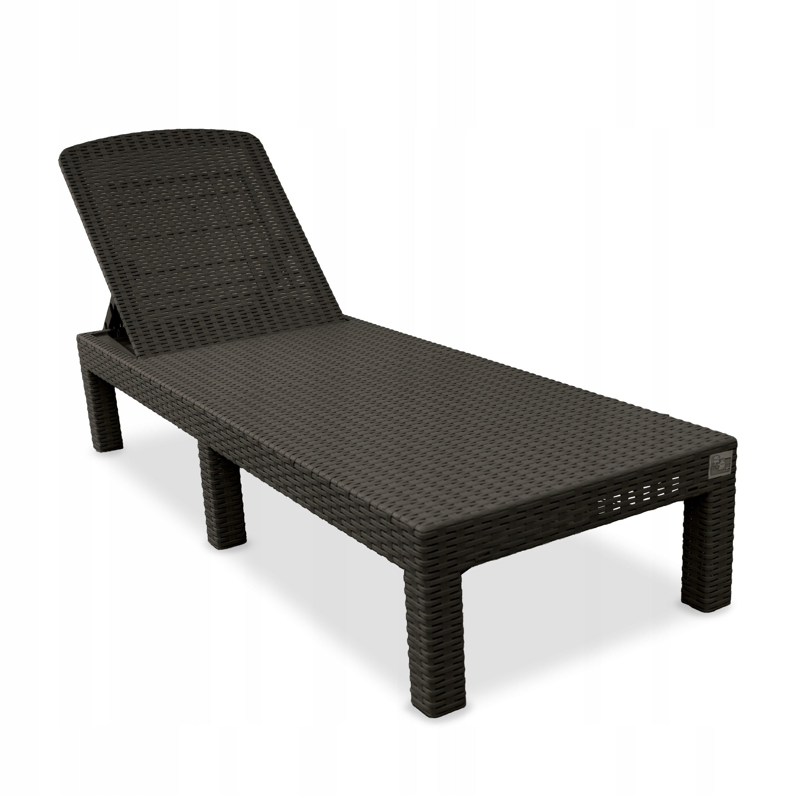 SUN LOUNGER BEACH POOL CHAIR ADJUSTABLE FOLDING MOCCA SUITCASE