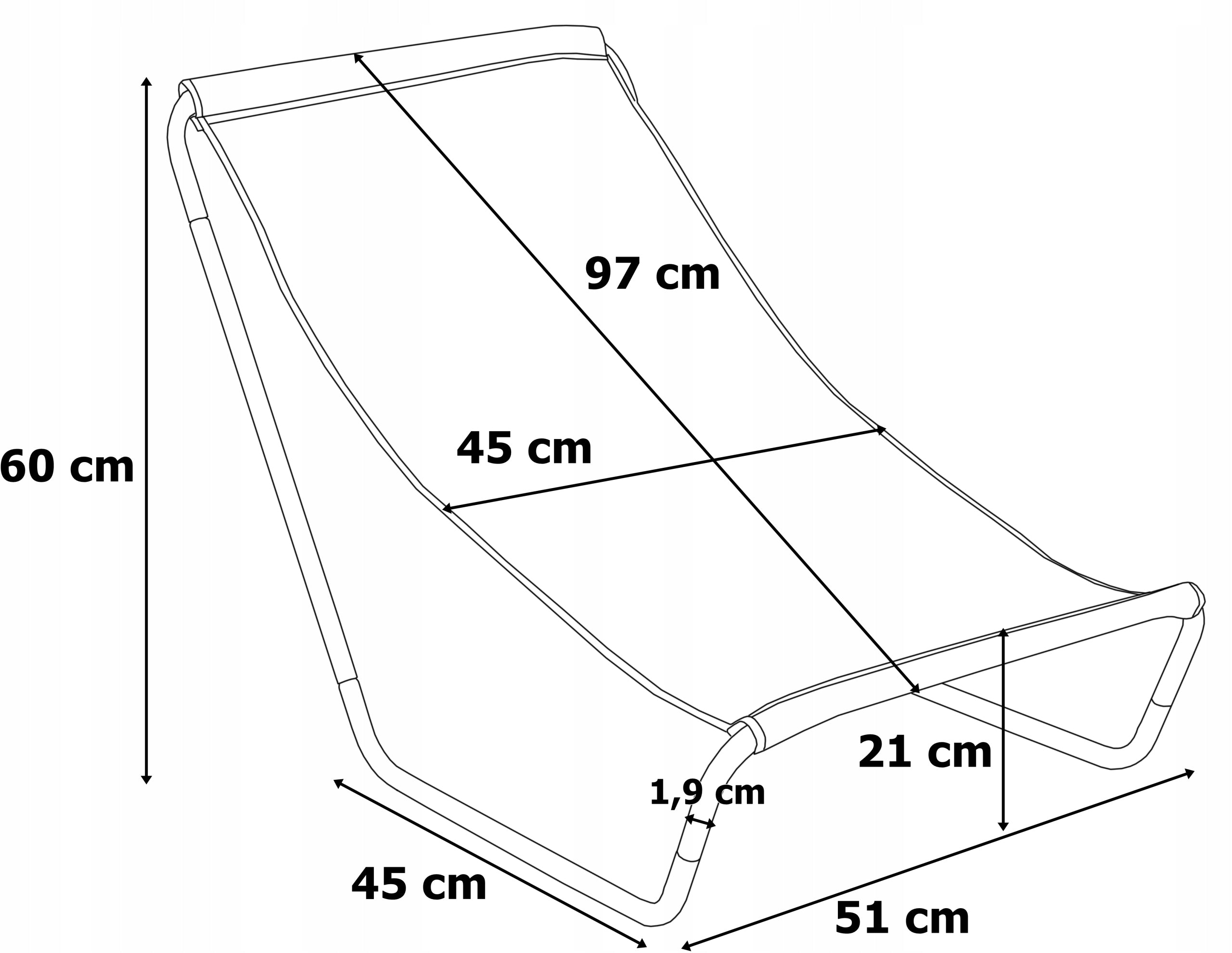 SUN LOUNGER FOLDING BEACH GARDEN LIGHT HIKING BEACH CHAIR ARMCHAIR Manufacturer code 062595MG