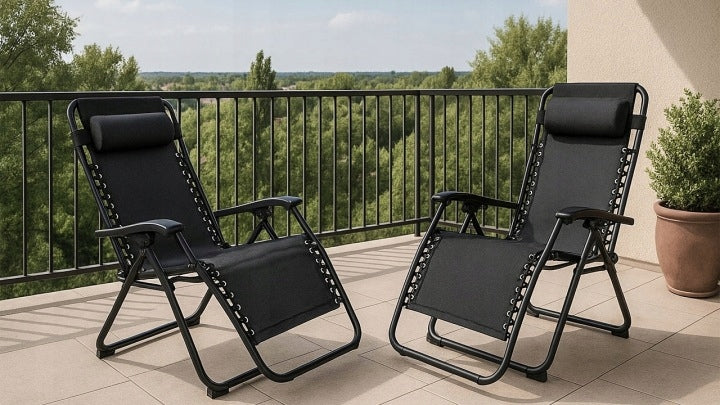 SUN LOUNGER FOLDING ZERO GRAVITY ORION GARDEN CHAIR BEACH CAMPING CHAIR Brand no brand
