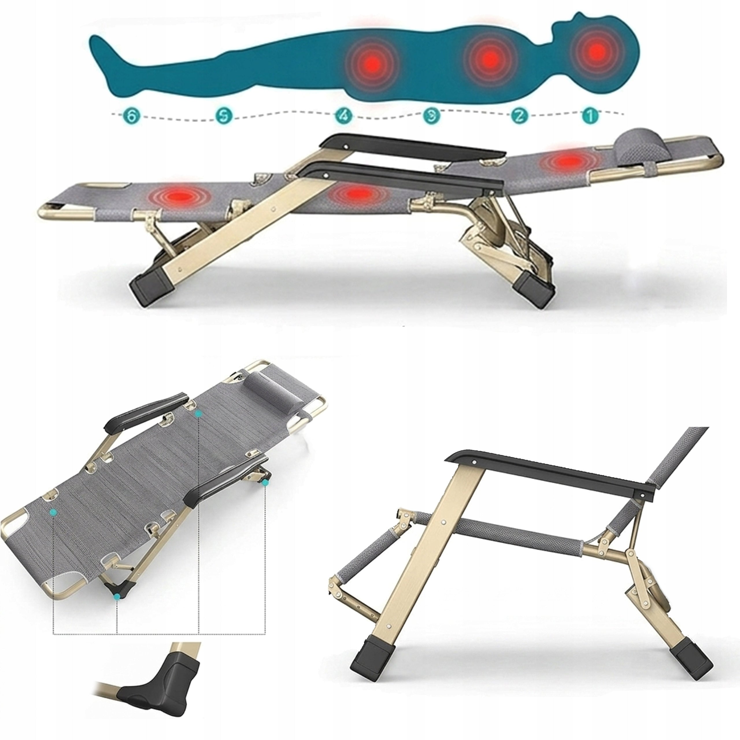 SUN LOUNGER GARDEN HIKING CHAIR FOLDING COMFORTABLE STRONG+ PILLOW Manufacturer code GARDEN_DECK