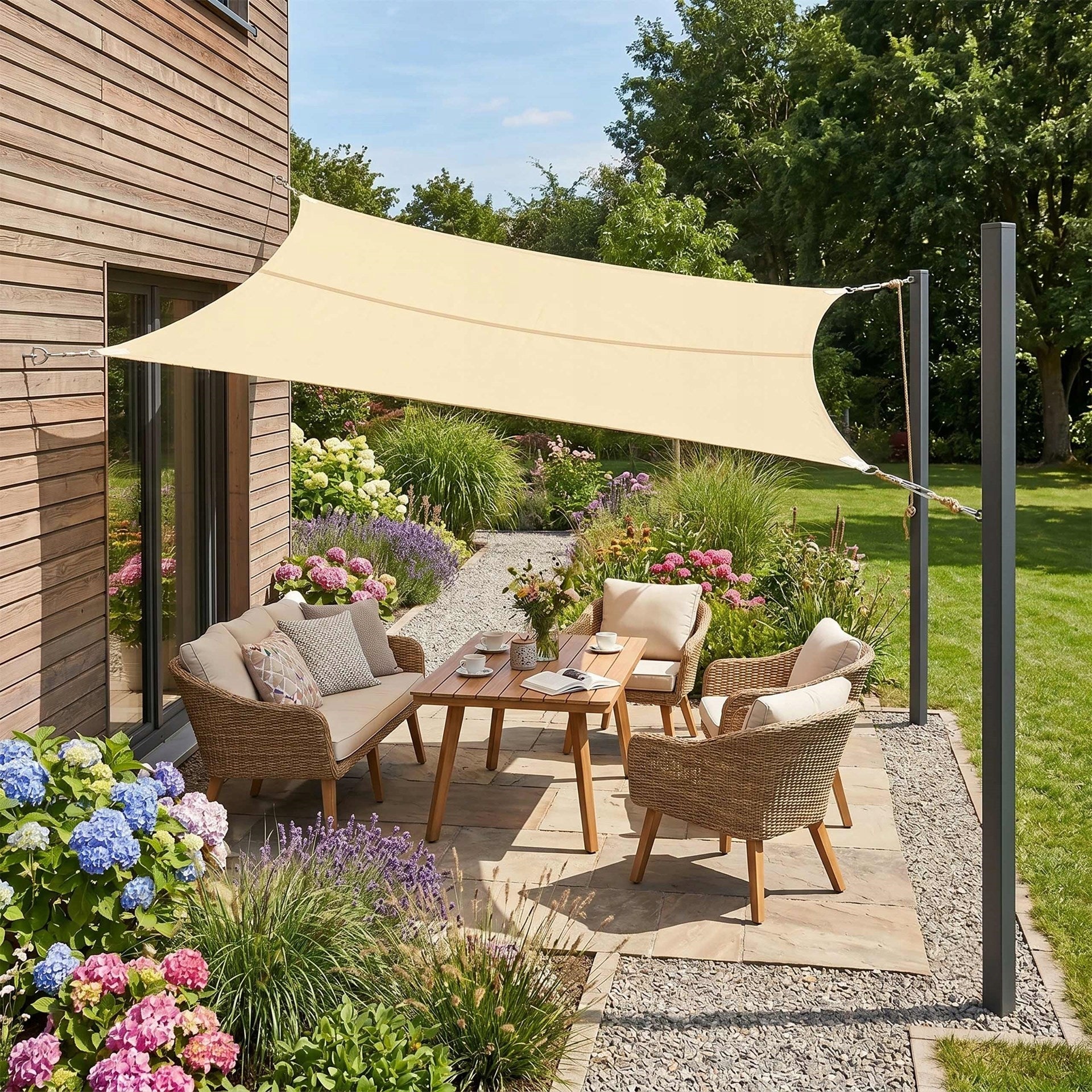 SUN SAIL 3x2 WATERPROOF UV AWNING GARDEN SHREDDER Kind shade sail