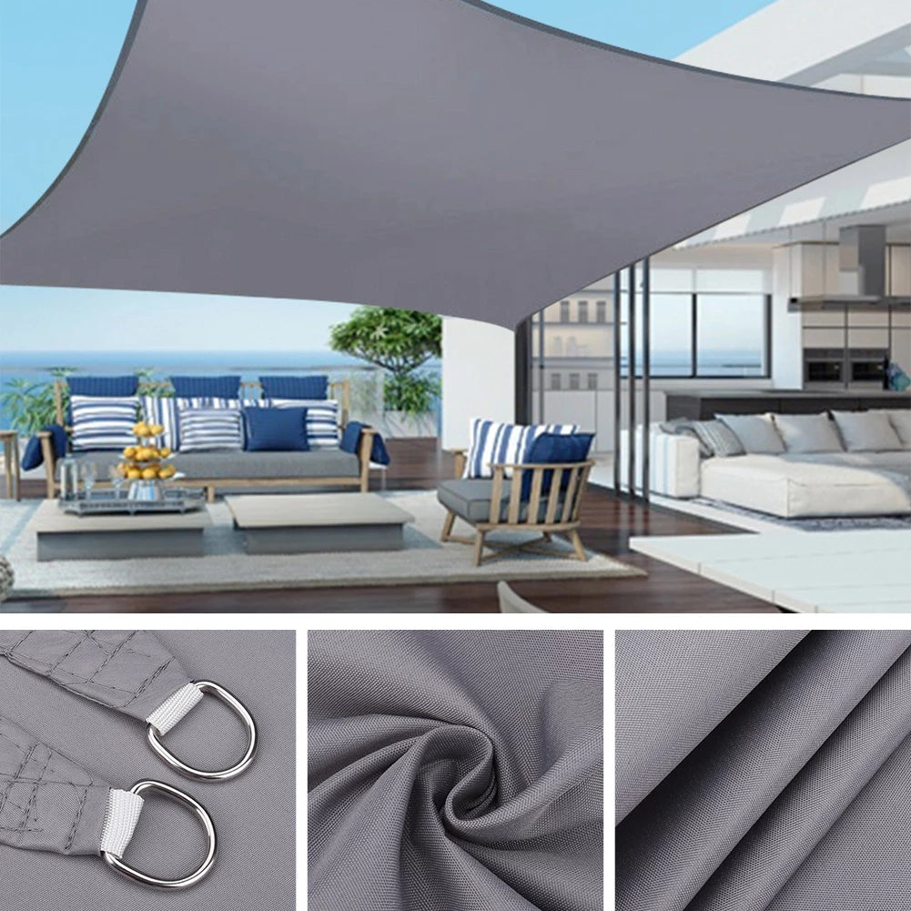 SUN SAIL GARDEN UV ANTHRACITE WATERPROOF AWNING GRAPHITE 3x3 Kind shade sail