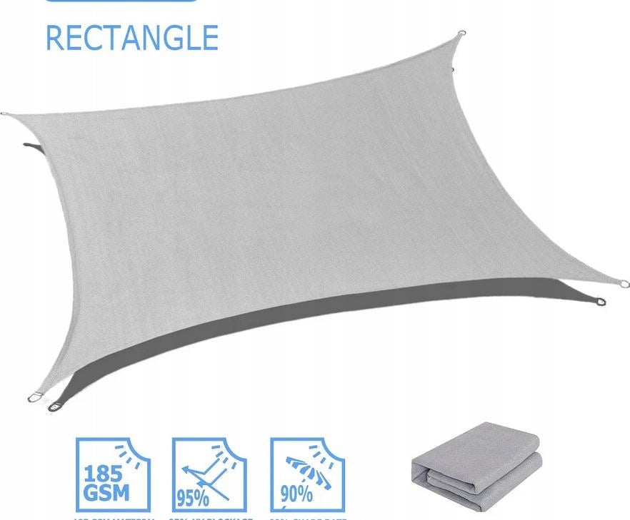 SUN SAIL GREY 3x2,5m WATERPROOF UV RECTANGULAR Manufacturer code 5900779863891