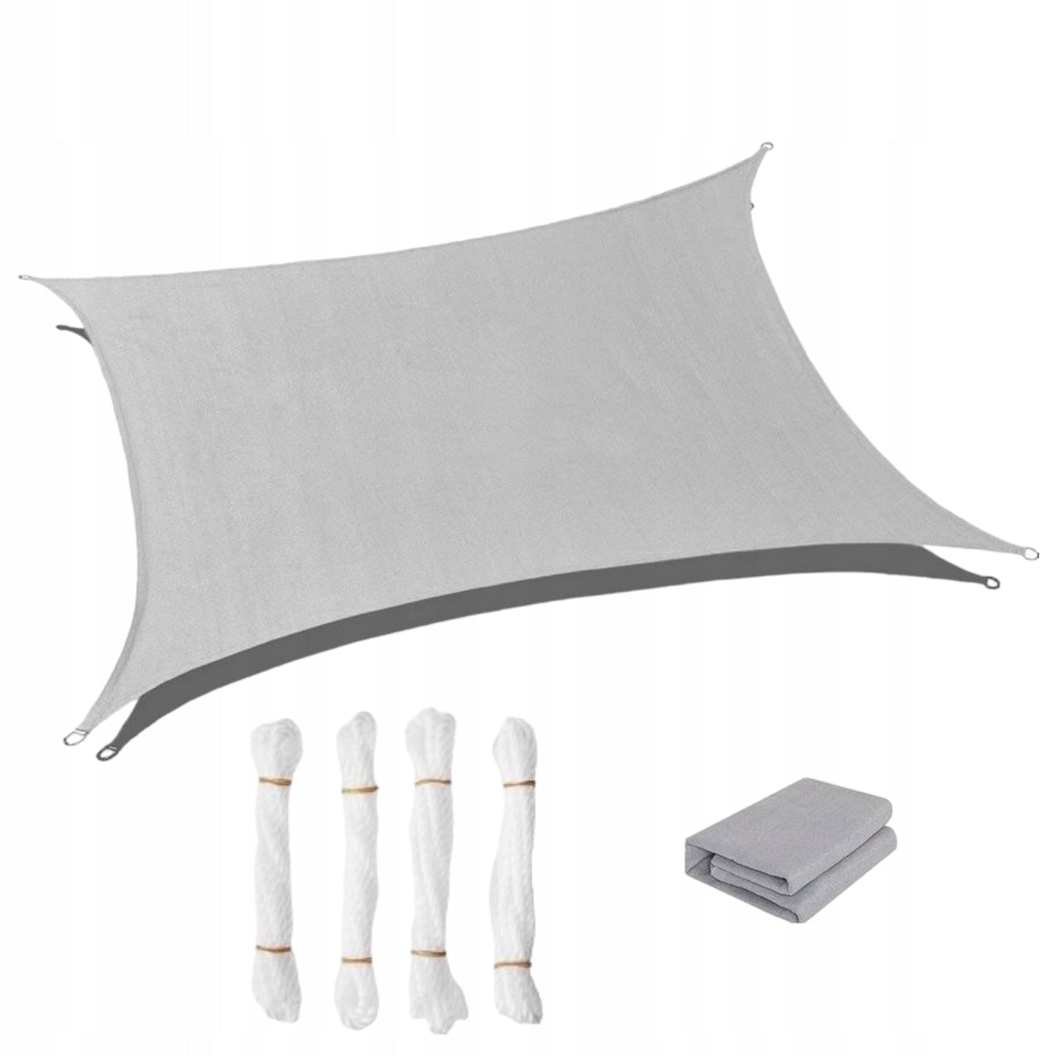 SUN SAIL GREY 3x2,5m WATERPROOF UV RECTANGULAR