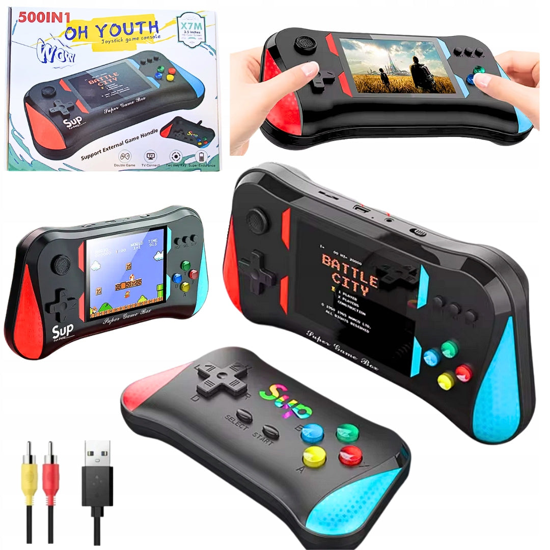 SUPER GAME BOX SUP X7M Premium 500 TV GAMES + ADDITIONAL PAD Packaging status original