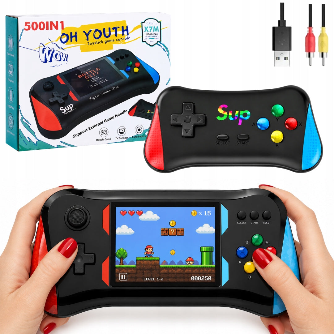 SUPER GAME BOX SUP X7M Premium 500 TV GAMES + ADDITIONAL PAD