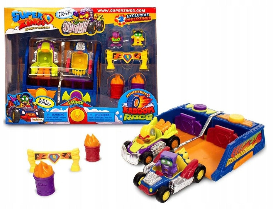 SUPER ZINGS RACING 2 CARS + EXCLUSIVE FIGURES