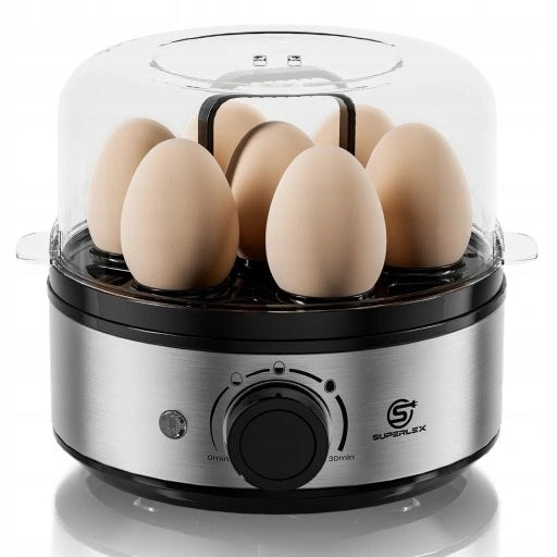 SUPERLEX Egg Cooker EB6405-GS 30-minute Timer Silver 350W