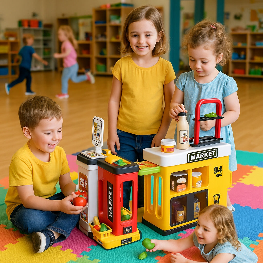 SUPERMARKET FOR CHILDREN Large Set Shop Cash Register with Scanner 65el Manufacturer code 668-146-PCS