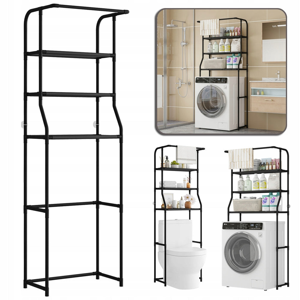 SUPERSTRUCTURE RACK, 3 SHELVES, TOILET RACK, WASHING MACHINE, STORAGE RACK ABOVE THE WASHING MACHINE