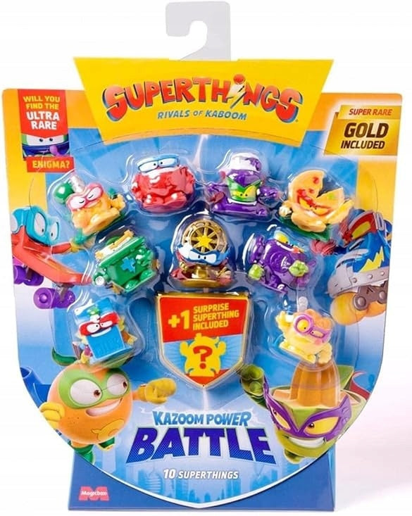 SUPERTHINGS KAZOOM POWER BATTLE TEN PACK SET OF 10 FIGURES BLISTER 3+