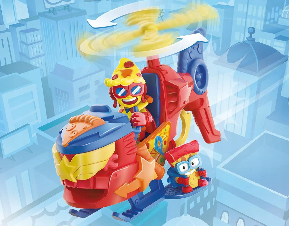 SUPERTHINGS SET VEHICLE HELICOPTER PIZZACOPTER + FIGURINE Manufacturer code 87959