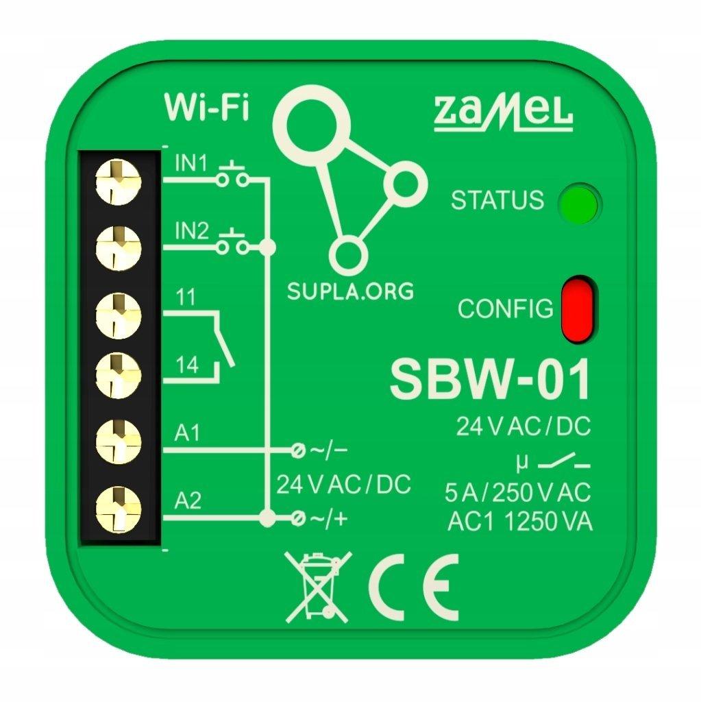 SUPLA 1-channel Wi-Fi gateway controller!!!!!! SBW-01!!!!!! ZAMEL