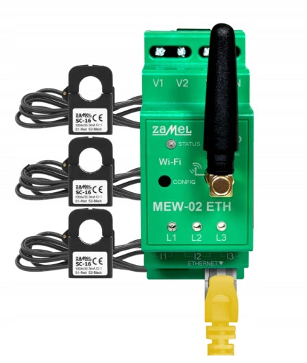 SUPLA Bidirectional Energy Meter 3-phase 200A MEW-2 ETH/SC-24 SUPLA ZAMEL