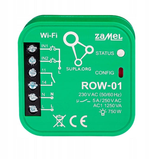 SUPLA ROW-01 1-Channel Wi-Fi Controller