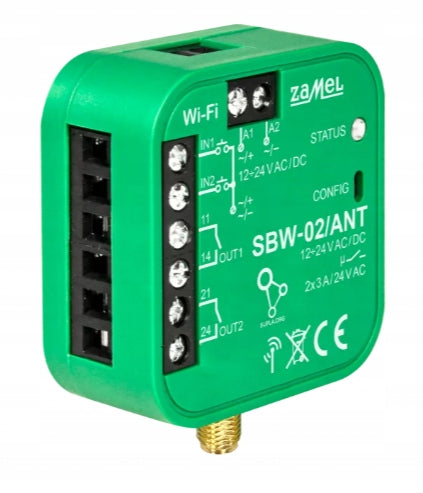 SUPLA ZAMEL Wi-Fi gateway controller with SBW-02/ANT antenna Manufacturer code SBW-02/ANT
