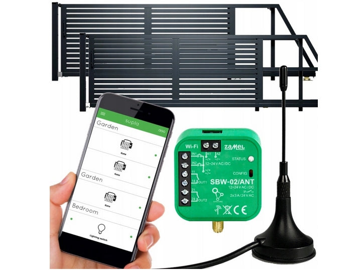 SUPLA ZAMEL Wi-Fi gateway controller with SBW-02/ANT antenna