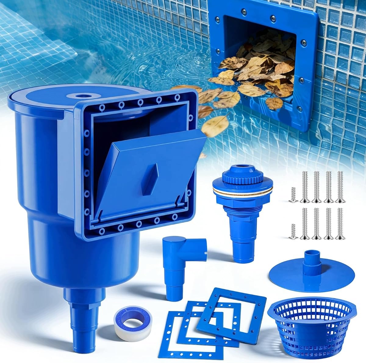 SURFACE SKIMER FOR SWIMMING POOL WALL-MOUNTED INSECT POLLUTION COLLECTOR Packaging status original