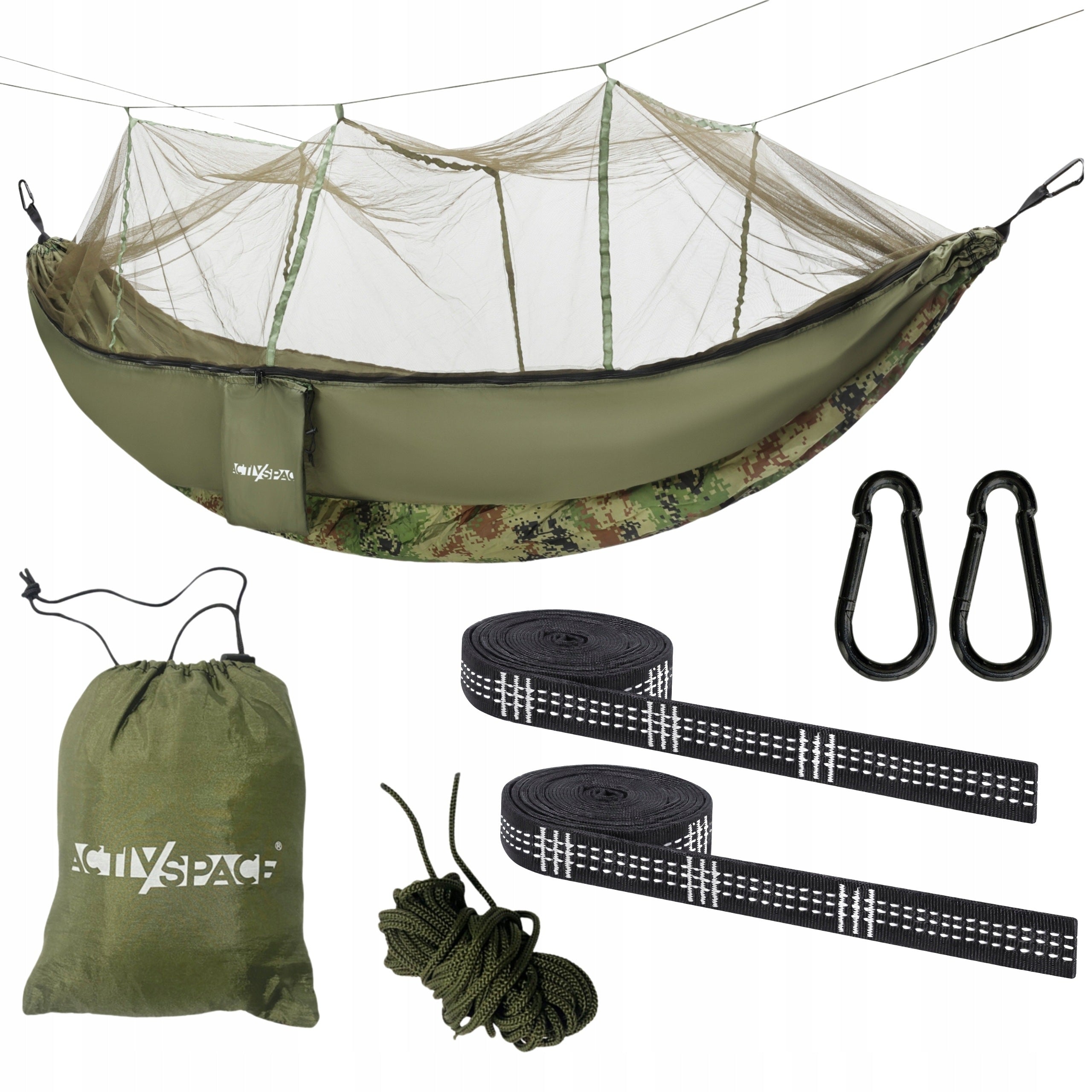 SURVIVAL HIKING HAMMOCK WITH MOSQUITO NET TRAVEL FOR CAMPING LARGE BUSHCRAFT
