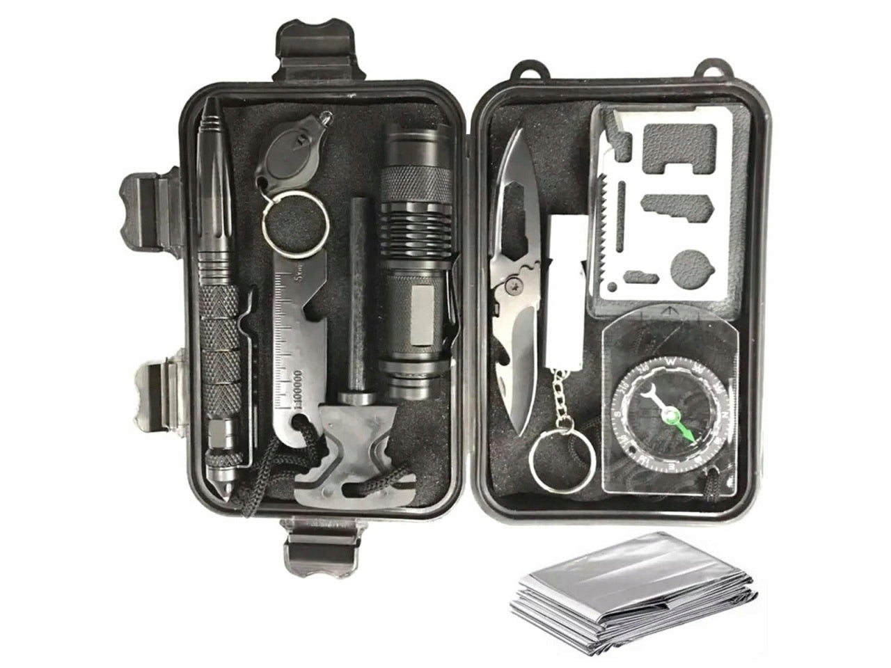 SURVIVAL KIT MILITARY TOURIST SURVIVAL ESSENTIAL 10IN1 Number of additional tools 10