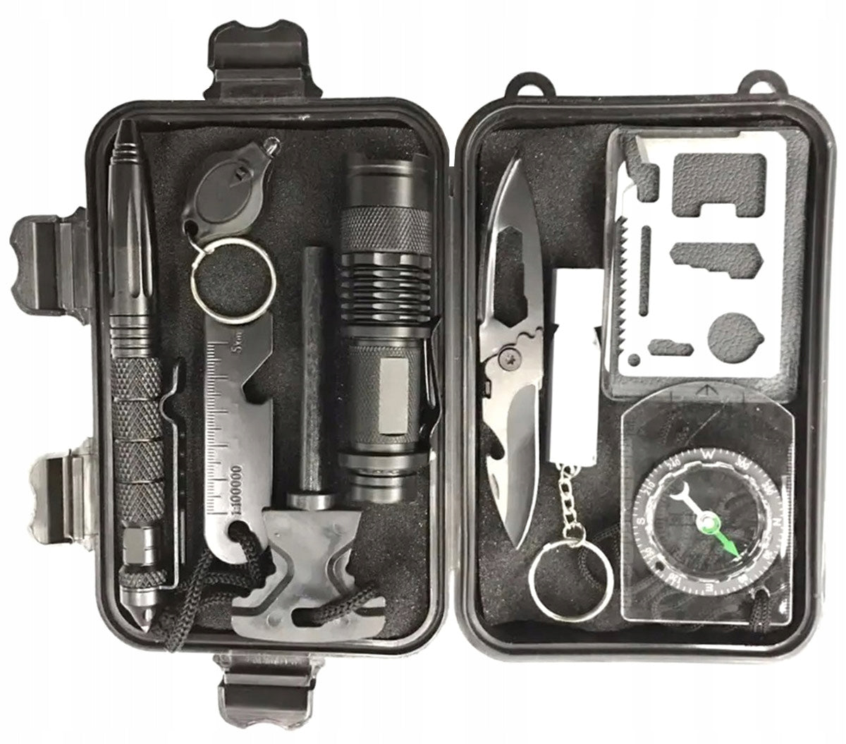 SURVIVAL KIT MILITARY TOURIST SURVIVAL ESSENTIAL 10IN1