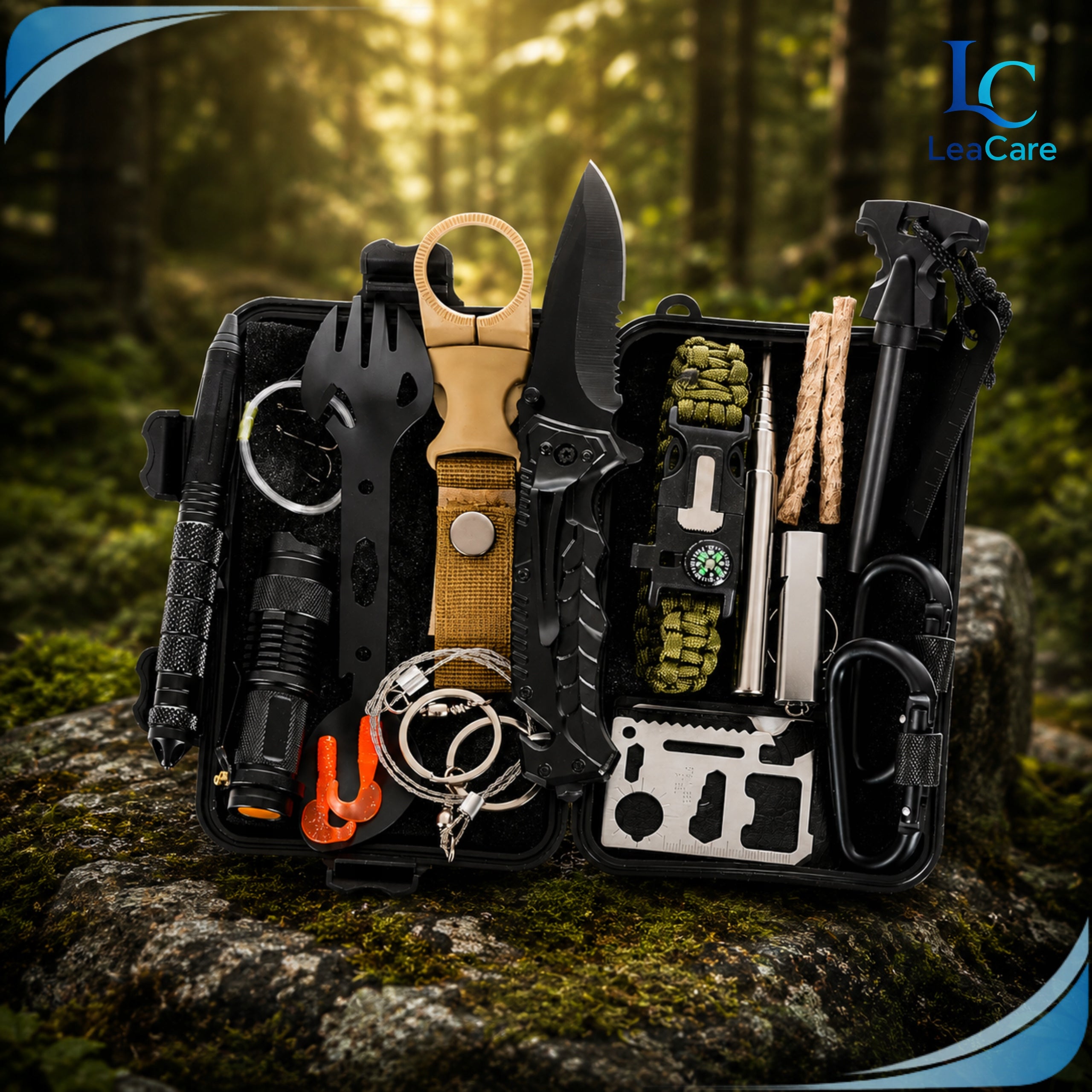 SURVIVAL MILITARY SURVIVAL KIT IN CASE Essential 32in1 Packaging status original