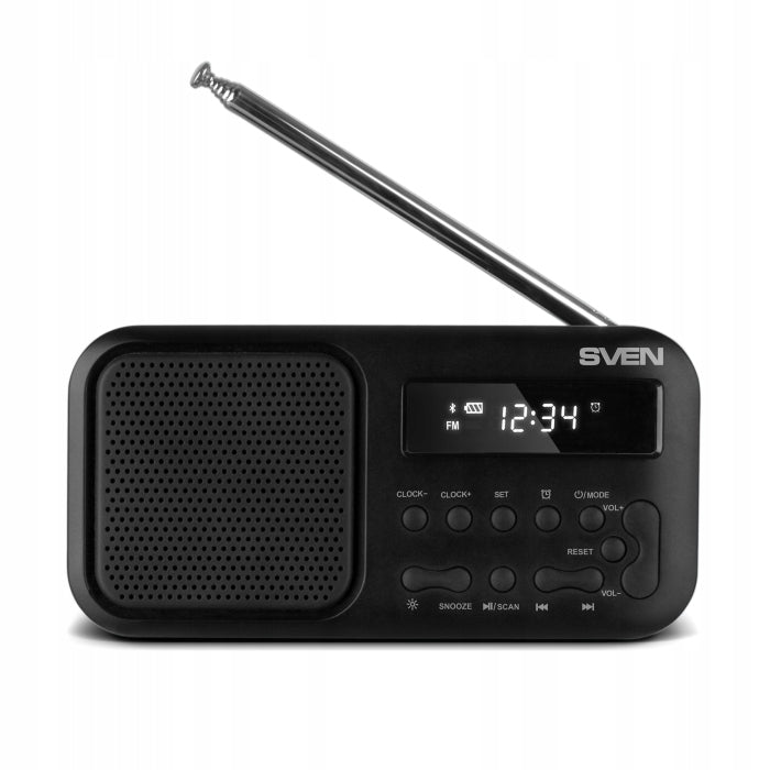 SVEN SRP-50 radio portable FM radio USB BLACK headphone jack Packaging status original