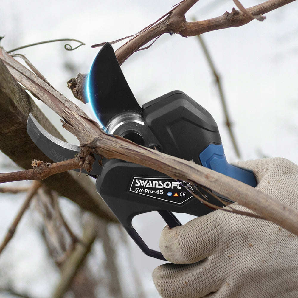 SWANSOFT 45mm Professional electric secateurs, orchard power pruner PRU45 Battery voltage 25 V