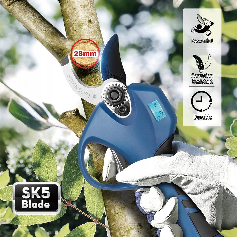 SWANSOFT electric secateur, 16.8V battery pruner for orchard & garden PRU28 EAN (GTIN) 0671891897217