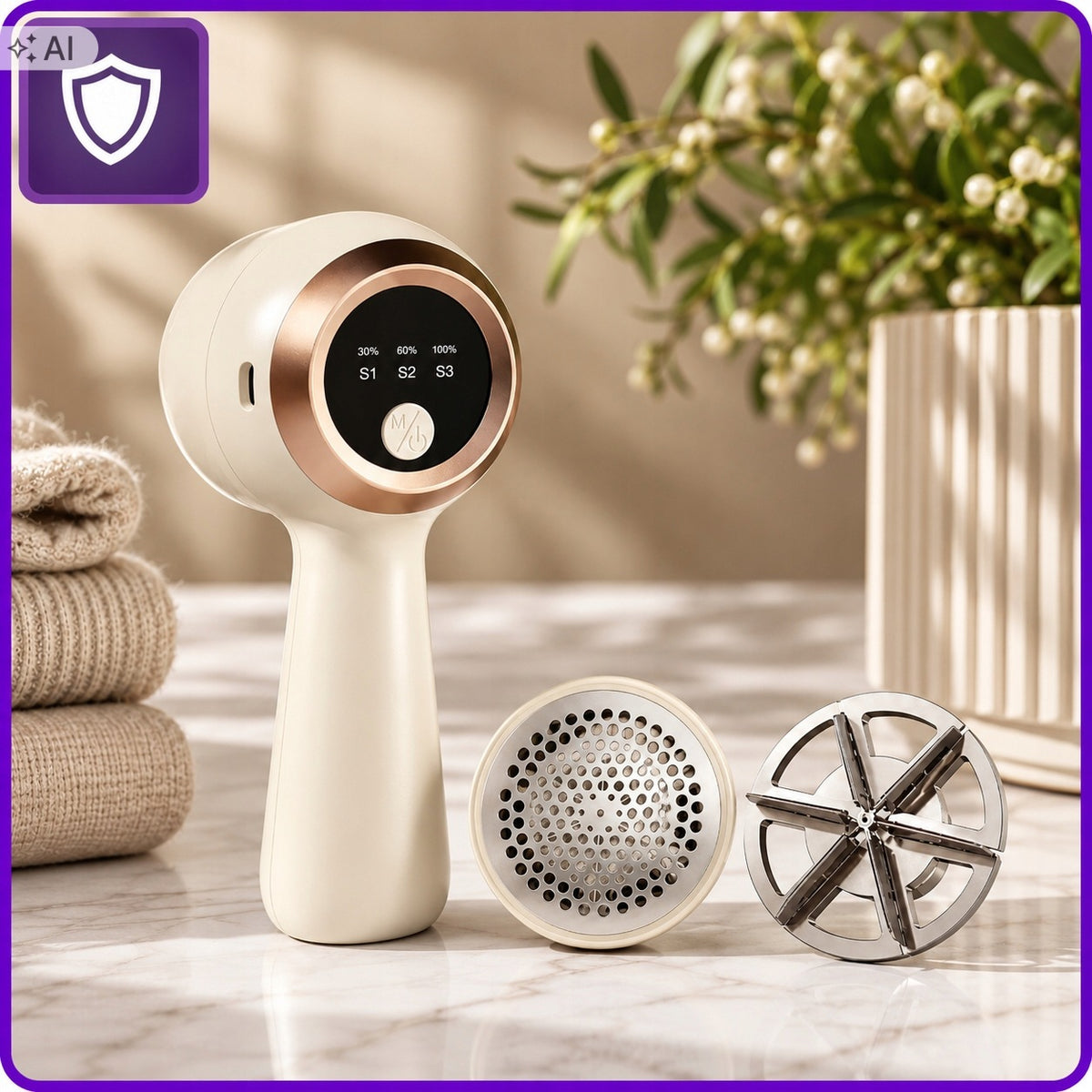 SWEATER CLOTHES SHAVER ELECTRIC CORDLESS USB SHAVING Packaging status original