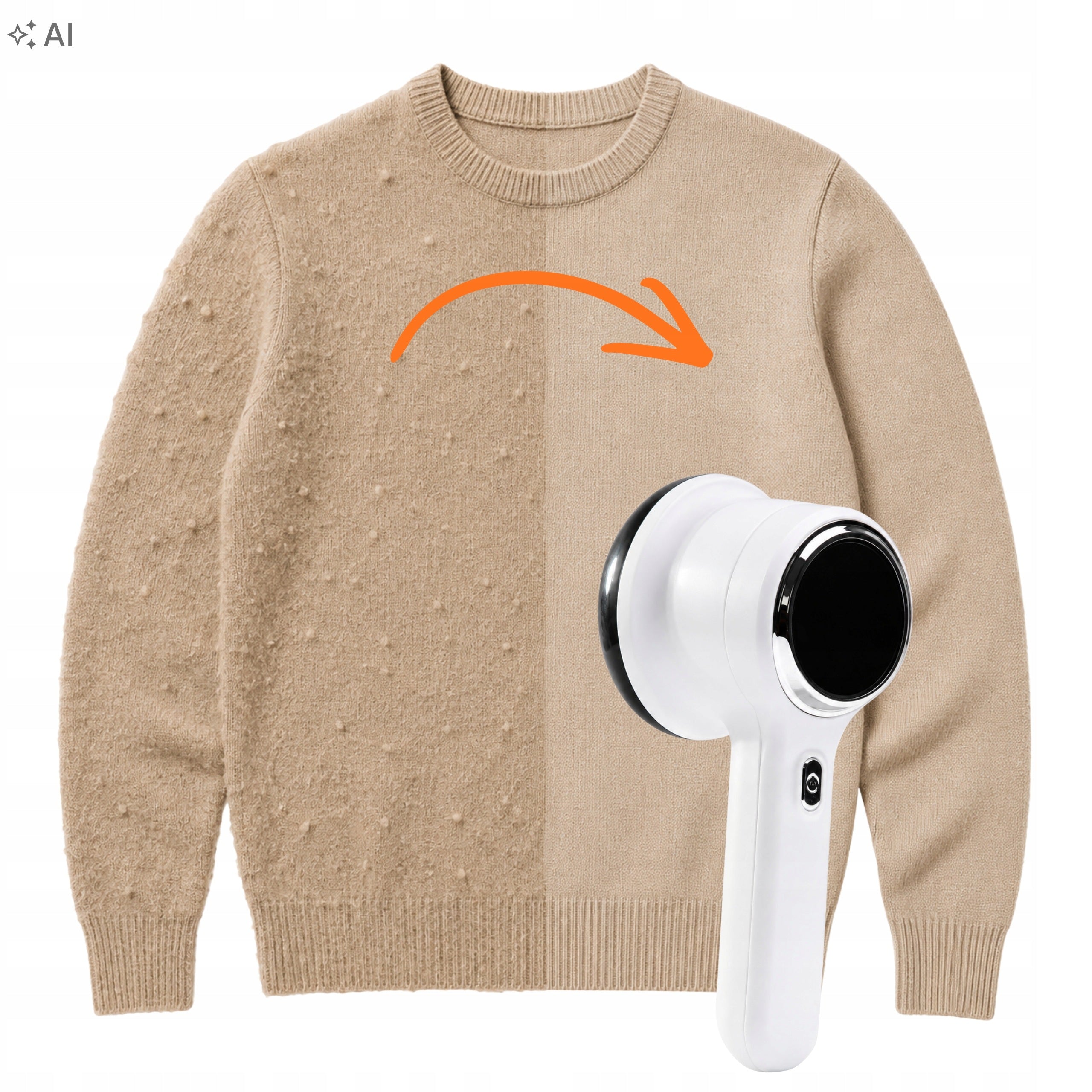SWEATER CLOTHES SHAVER POWERFUL CORDLESS BATTERY INDICATOR 6 BLADES Packaging status original