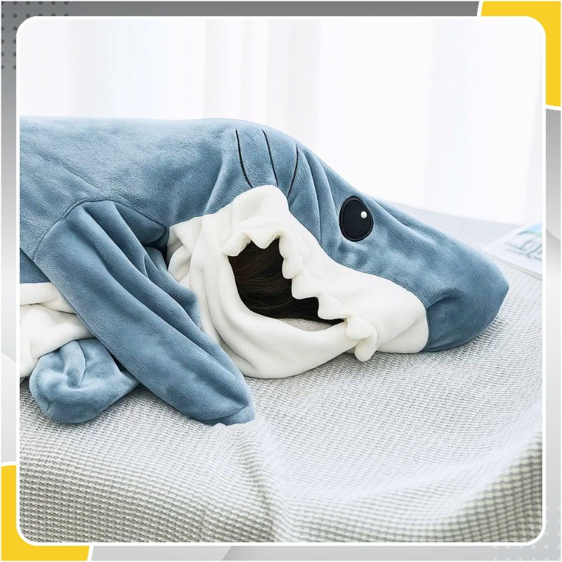 SWEATSHIRT SHARK BLANKET SLEEPING BAG DISGUISE PAJAMAS GIFT WARM COSTUME 210CM Manufacturer code BLUZA REKIN WWG PIŻAMA KOCOBLUZA
