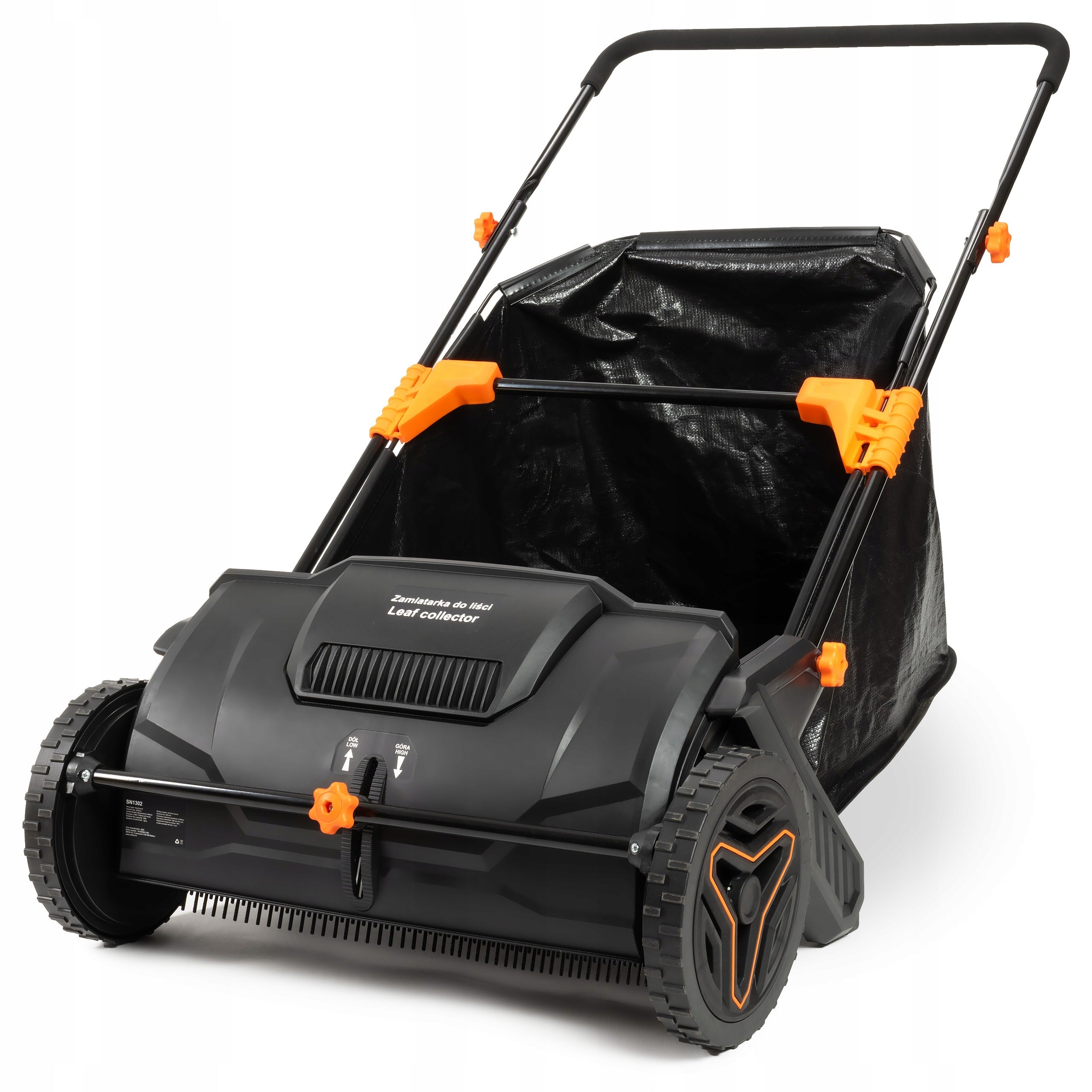 SWEEPER GRASS LEAF PICKER HAND BASKET 100 L FOR SIDEWALK CUBE
