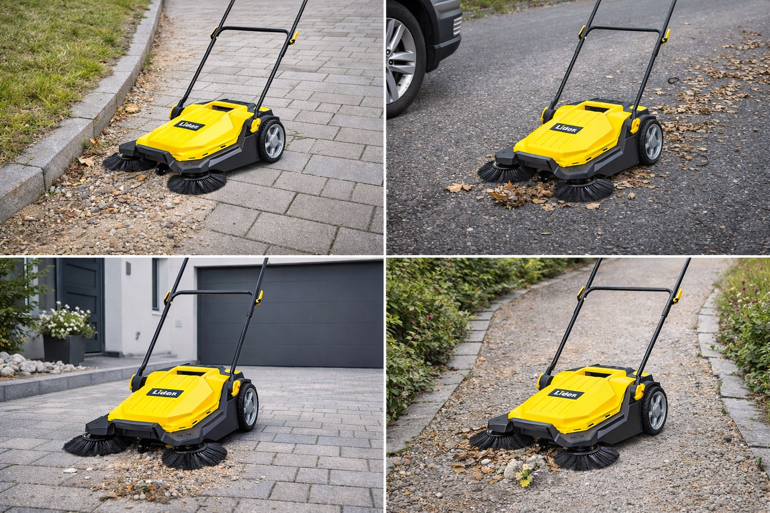 SWEEPER LEADER FOR PAVING STONES OF TERRACE LEAVES MANUAL 65 CM Packaging status original