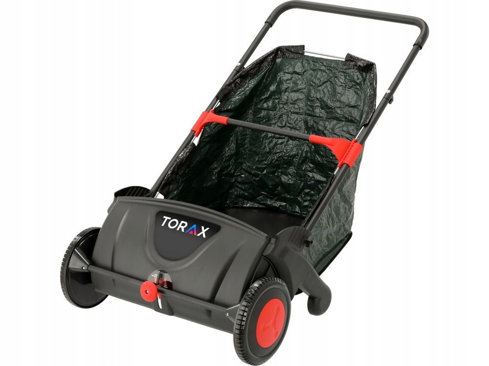 SWEEPER MANUAL GRASS AND LEAF PICKER 53 CM WITH BASKET 100L 4 BRUSHES Manufacturer code TX. ZBIERACZ