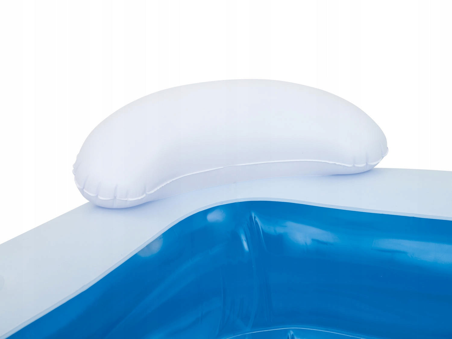 SWIMMING POOL INFLATABLE GARDEN SEATING TWO PILLOWS 213 X 206 CM BLUE Height 69 cm