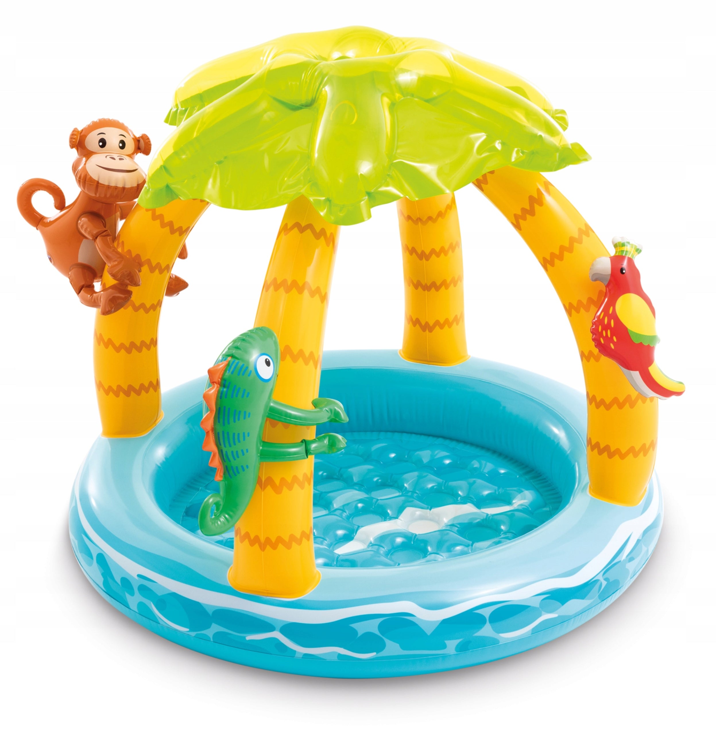 SWIMMING POOL PADDLING POOL FOR CHILDREN INFLATABLE WITH CANOPY GARDEN POOL INTEX 102CM Packaging status original