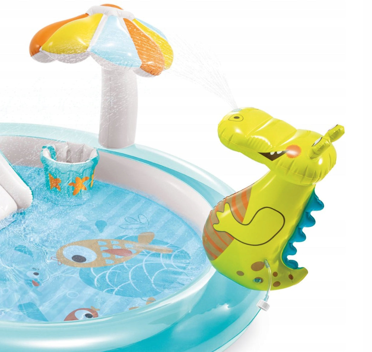 SWIMMING POOL PLAYGROUND INFLATABLE SLIDE POOL ALLIGATOR INTEX Brand Intex