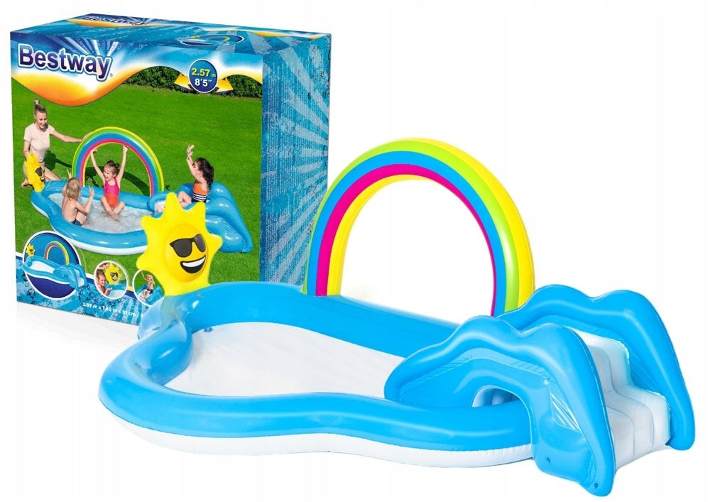 SWIMMING POOL PLAYGROUND SLIDE BESTWAY 53092 x145 cm Height 91 cm