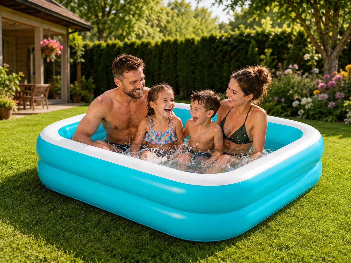 SWIMMING POOL Pumped Inflatable Family 200cm