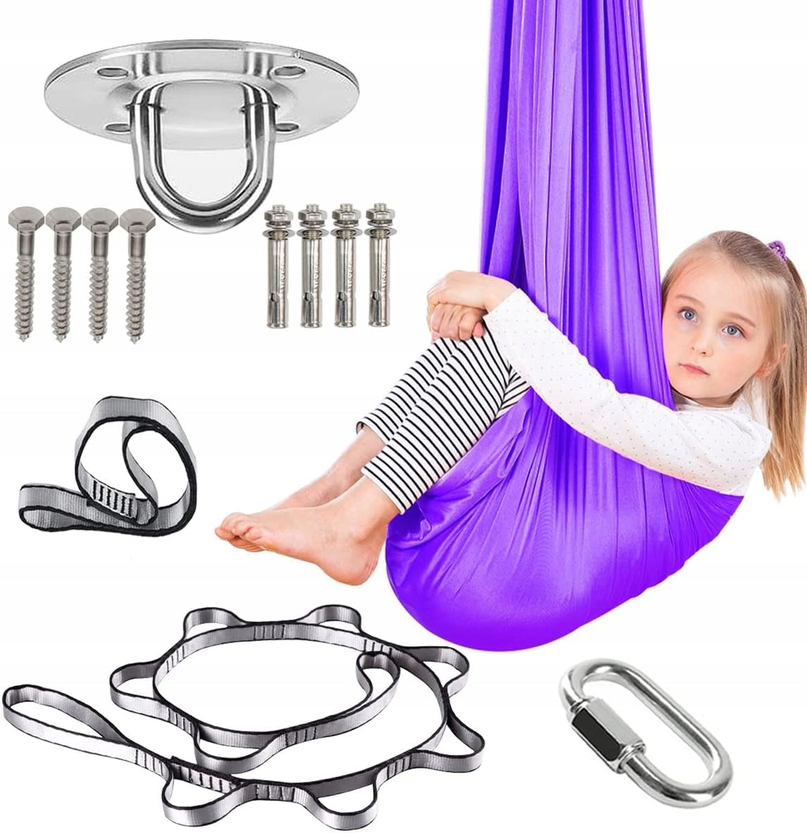SWING FOR CHILDREN HAMMOCK SENSORY SCARF ACROBATIC SASH YOGA,GARDEN