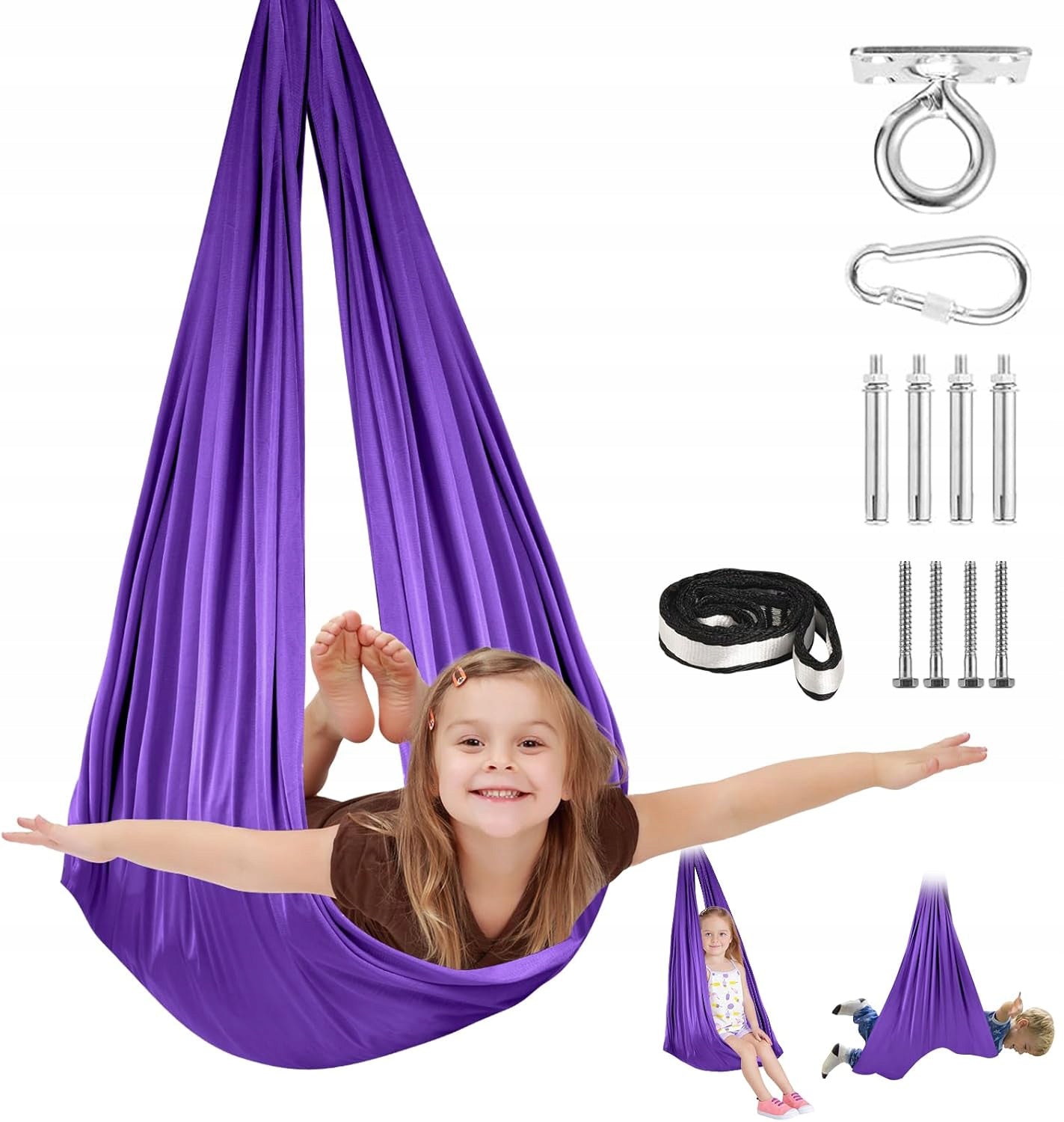 SWING FOR CHILDREN HAMMOCK SENSORY SCARF ACROBATIC SASH YOGA Packaging status original