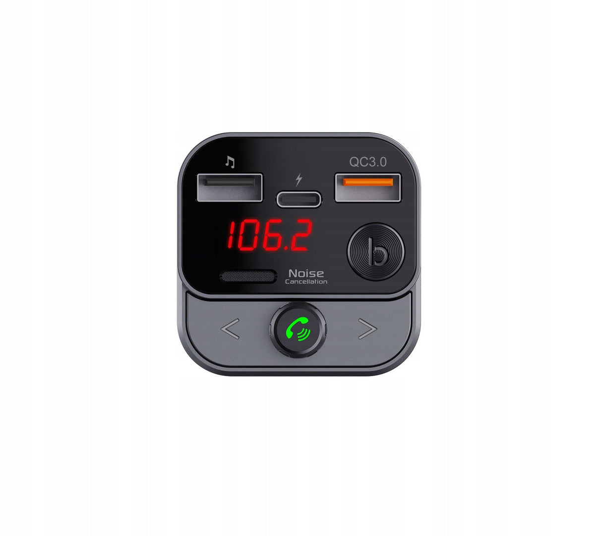 SWISSTEN FM Transmitter / Car Charger USB + USB-C black Brand Swissten