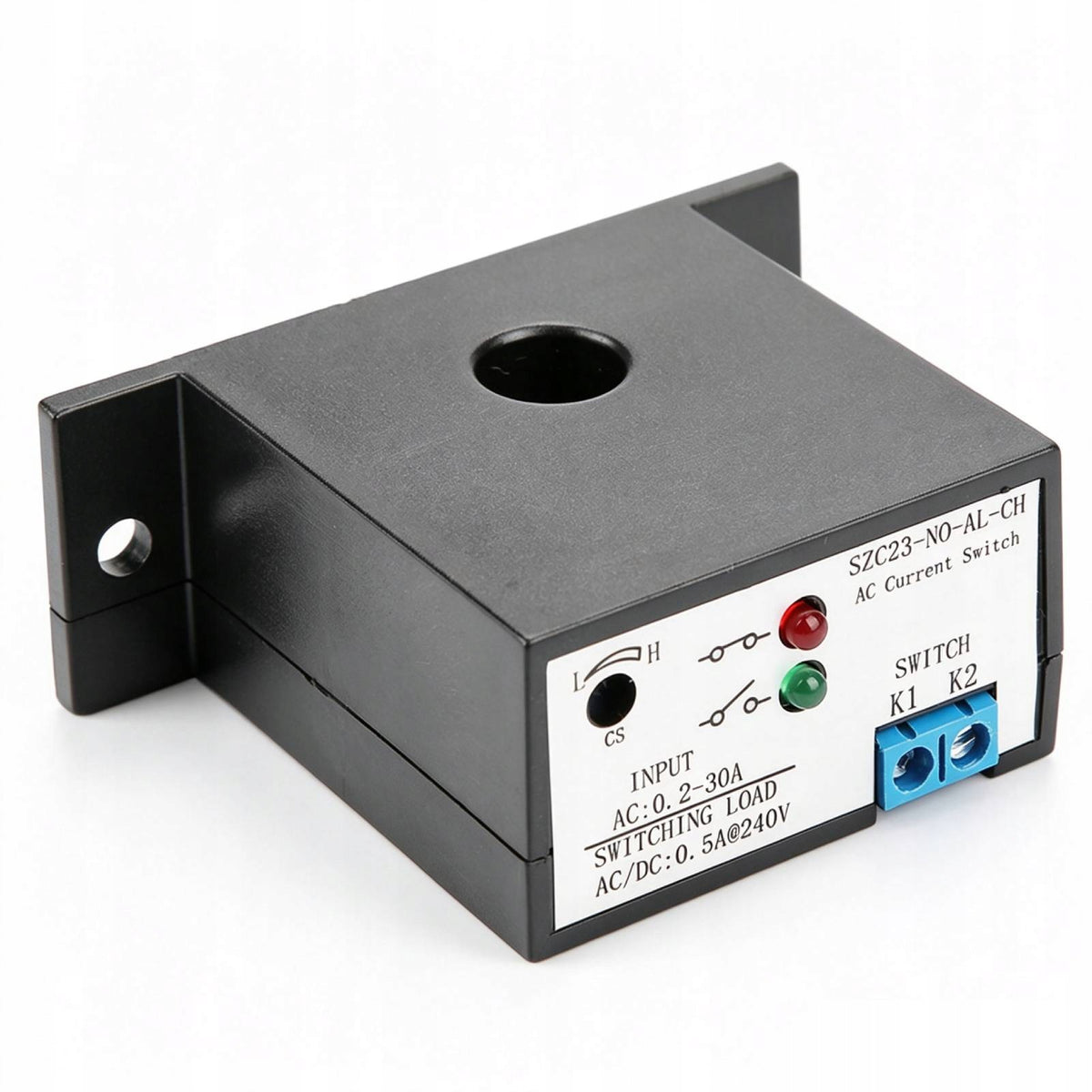 SWITCH WITH CURRENT SENSOR NORMALLY OPEN AC 0,2-30A