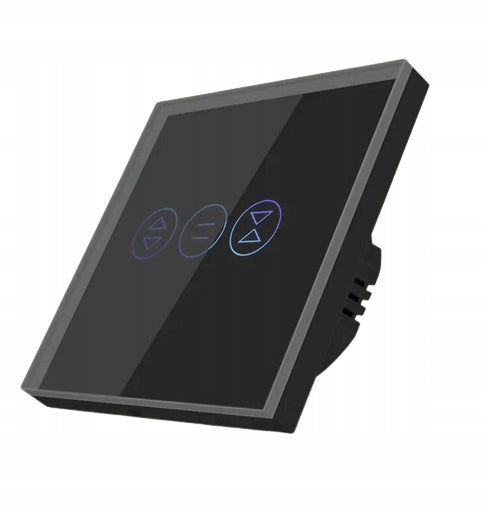 SWITCH WiFi TOUCH DRIVER GLASS FOR ROLLER SHUTTERS TUYA BLACK Brand eLumos