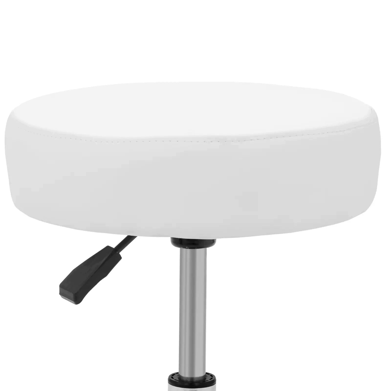 SWIVEL BARBER STOOL WITH HEIGHT ADJUSTMENT 48-61 CM WHITE Product weight with unit packaging 6.98 kg