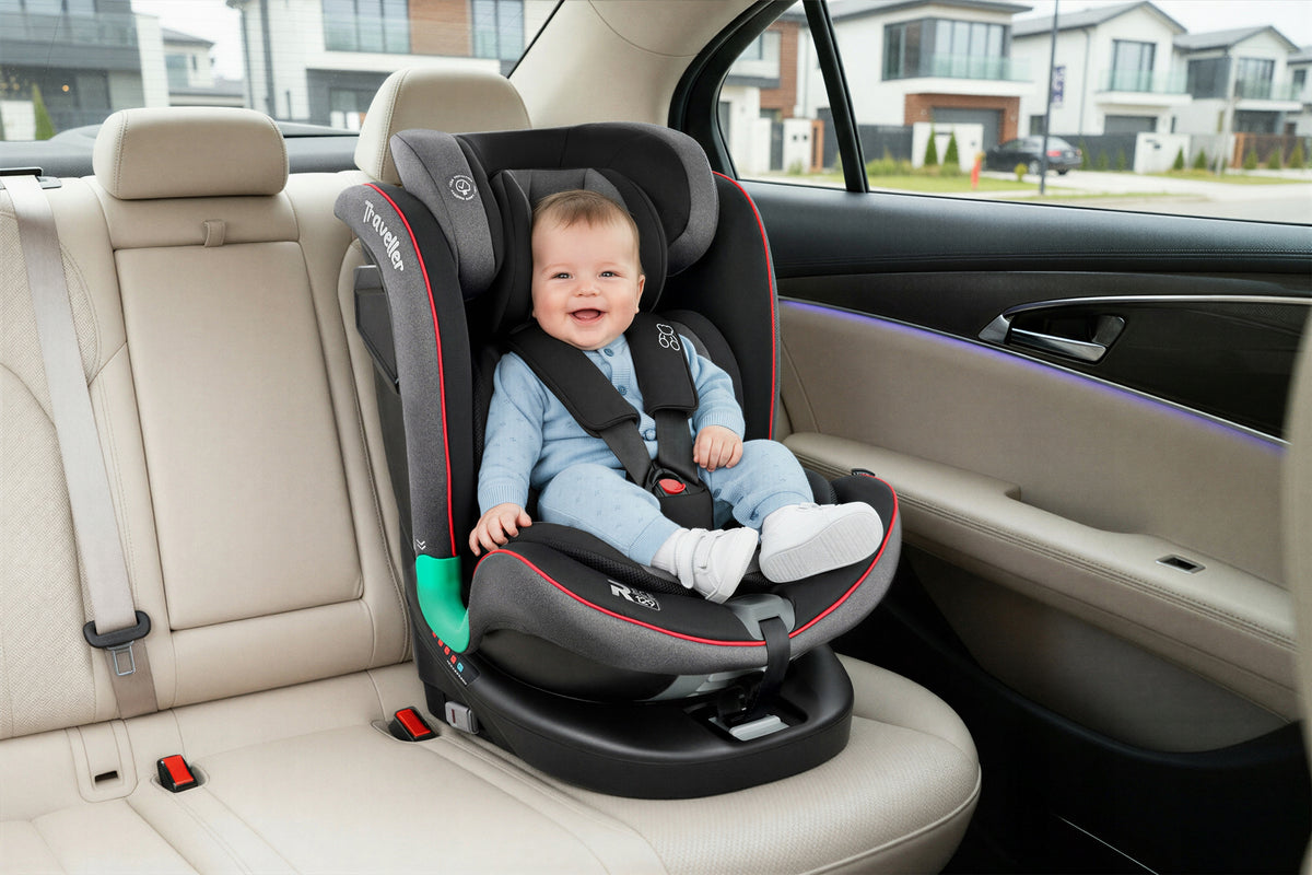 SWIVEL CAR SEAT 360° 40-150 CM i-Size R129 ISOFIX + ORGANIZER Manufacturer code 5905226121742