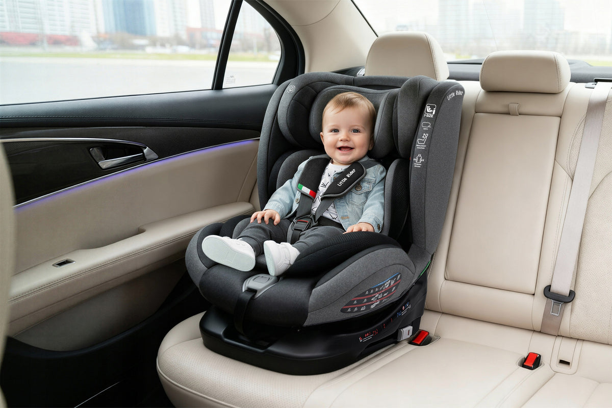 SWIVEL CAR SEAT 360° ISOFIX 40-150 CM i-Size R129 + ORGANIZER Manufacturer code 5905226113020