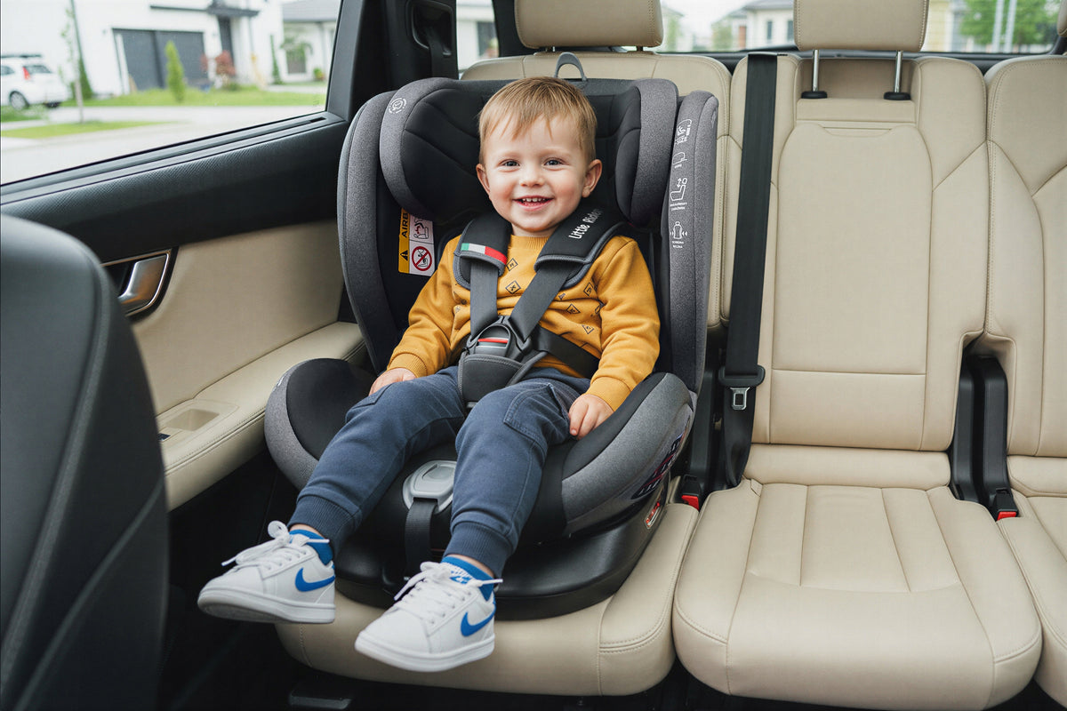 SWIVEL CAR SEAT 360° ISOFIX 40-150 CM i-Size R129 + ORGANIZER Weight category not specified